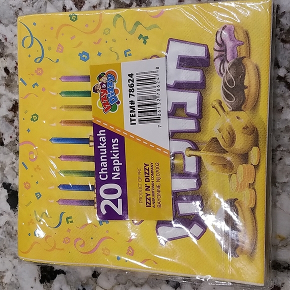 Chanukah napkins 20 in a pack - Picture 1 of 2